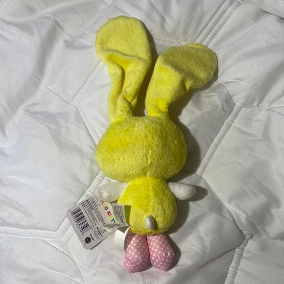 NWT Hello Kitty Bunny Yellow Pink Sanrio Stuffed Animal Plush - Picture 2 of 3